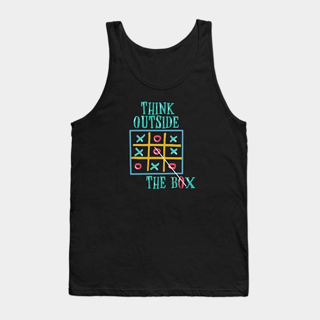 Think Outside Tank Top by Tenh